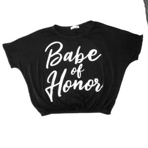 Maid of honor gift crop top